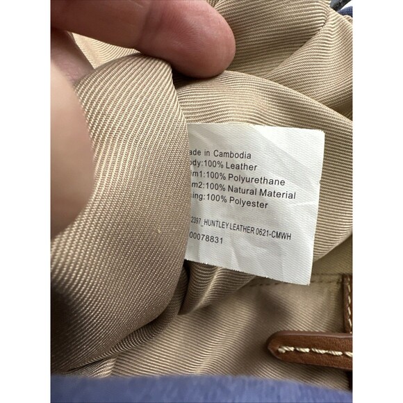 The Sak Huntley Leather Hobo Bag Purse Lake Wildflower Embroidery Blue Soft - Picture 14 of 15